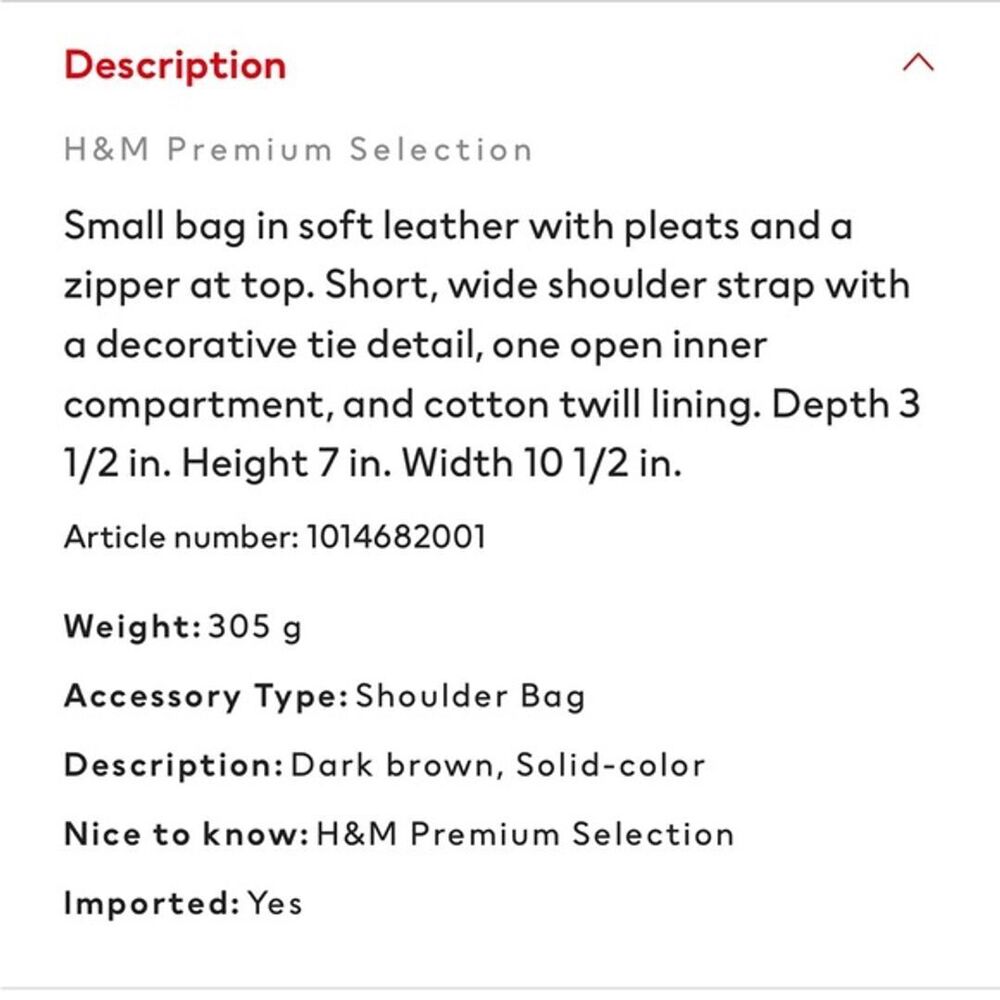 H&M Premium Leather Chocolate Brown Puffer Bag - Picture 10 of 10